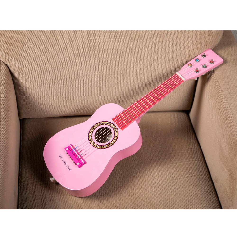 droogte Nieuw maanjaar Hectare Gitaar roze New Classic Toys met muziekboekje: 60x20x6 cm (10345) |  Brandunit