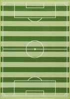 Vloerkleed Football: 140x80 cm (27376)