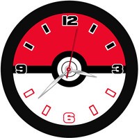 Wall Clock Pokemon: Pokeball (POK3155)