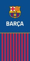 Badlaken FC Barcelona logo/stripes: 70x140 cm (FCB19_2019)