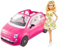Fiat Barbie met pop (GXR57)