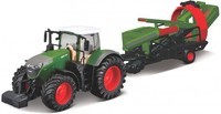 Tractor Bburago: Fendt 1050 Vario + cultivator (18-31666)