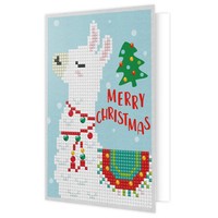 Greeting card DIY Diamond Dotz: Merry christmas llama (DDG.003)