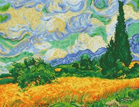 Wheat Fields Van Gogh Diamond Dotz: 47x59 cm (DD9.024)