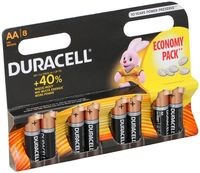 Batterijen Duracell Economy MN1500 AA: 8 stuks (05801)