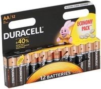 Batterijen Duracell Economy MN1500 AA: 12 stuks (20333)
