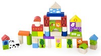 Blokken New Classic Toys: farm 50 stuks 18x18x18 cm (50285)