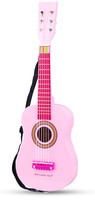 Gitaar roze New Classic Toys met muziekboekje: 60x20x6 cm (10345)