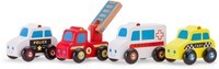 Voertuigenset New Classic Toys: 4 stuks hulpdiensten (11930)