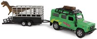 Auto pb Kids Globe Land Rover met dino-trailer: 29 cm (520178)