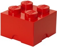 Opbergbox Lego: brick 4 rood (RC 400300)