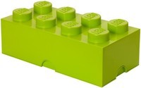 Opbergbox Lego: brick 8 lime groen (RC 400408)