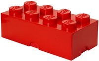 Opbergbox Lego: brick 8 rood (RC 400409)