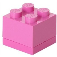Opbergbox Lego MINI: brick 4 roze (RC 401192)