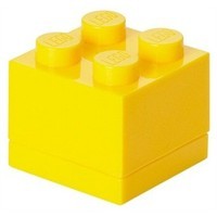 Opbergbox Lego MINI: brick 4 geel (RC 401123)