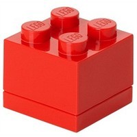Opbergbox Lego MINI: brick 4 rood (RC 401109)