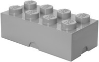 Opbergbox Lego DESIGN: brick 8 grijs STONE (RC 015688)