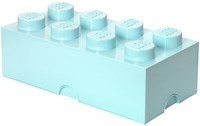 Opbergbox Lego DESIGN: brick 8 lichtblauw AQUA (RC 015701)