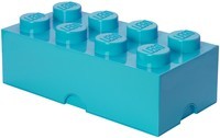 Opbergbox Lego DESIGN: brick 8 blauw AZUR (RC 015718)