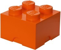Opbergbox Lego: brick 4 oranje (RC 026035)