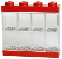 Opbergbox Lego: minifigs rood 8-delig (RC 023577)