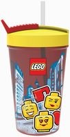 Drinkbeker met rietje Lego Iconic: girl (RC 030339)