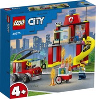 LEGO City Brandweerkazerne met wagen 60375