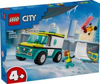Ambulance en snowboarder Lego (60403)