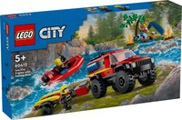 Brandweerauto 4x4 met reddingsboot Lego (60412)