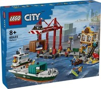 Haven met vrachtschip Lego (60422)