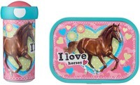 Lunchbox en schoolbeker paarden Mepal (107420165369)