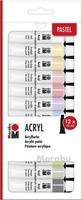 Acrylverf set pastel Marabu: 12x12 ml (1210000000210)