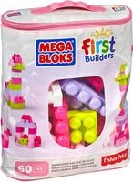Grote Bouwtas Roze Mega Bloks FB: 60 stuks (DCH54)