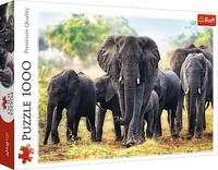 Puzzel Afrikaanse Olifanten: 1000 stukjes (10442)
