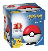Puzzel classic Pokeball Pokemon 3d: 54 stukjes (112562)