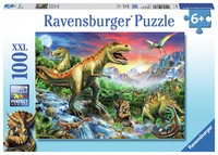 Puzzel Bij de dinosaurussen XXL: 100 stukjes (106653)