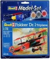 Model Set Fokker DR. 1 Triplane Revell: schaal 1:72 (64116)