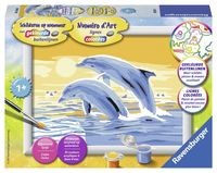 Dolfijnen springend Schilderen op nummer (280537)