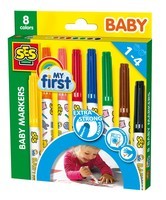 Baby markers SES: 8 stuks kleur (00299)