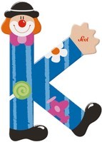 Sevi Letter Clown K: 10 cm (81747)