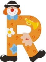 Sevi Letter Clown R: 10 cm (81754)