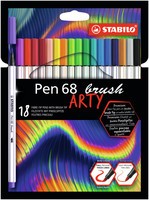 Viltstiften Stabilo Arty Pen 68 Brush: 18 stuks (568/182120)