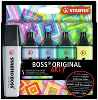 Markeerstiften Stabilo Boss Arty cool colors: 5 stuks (70/5-02-2-20)