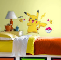 Muursticker Pokemon RoomMates: Pikachu (RMK2536GM)