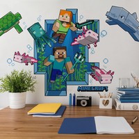 Muursticker Minecraft RoomMates (RMK5005GM)