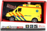 Ambulance frictie met licht en geluid Cars and Trucks Toi-Toys (23126A)