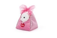 Trudi Rabbit with bag and bow: 15x18x15 cm (XS-29621)