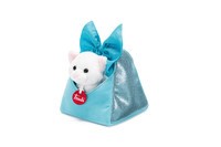 Trudi Cat with bag and bow: 15x18x15 cm (XS-29622)