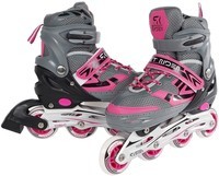 Inline skates Street Rider roze/grijs (72023x) maat 31/34